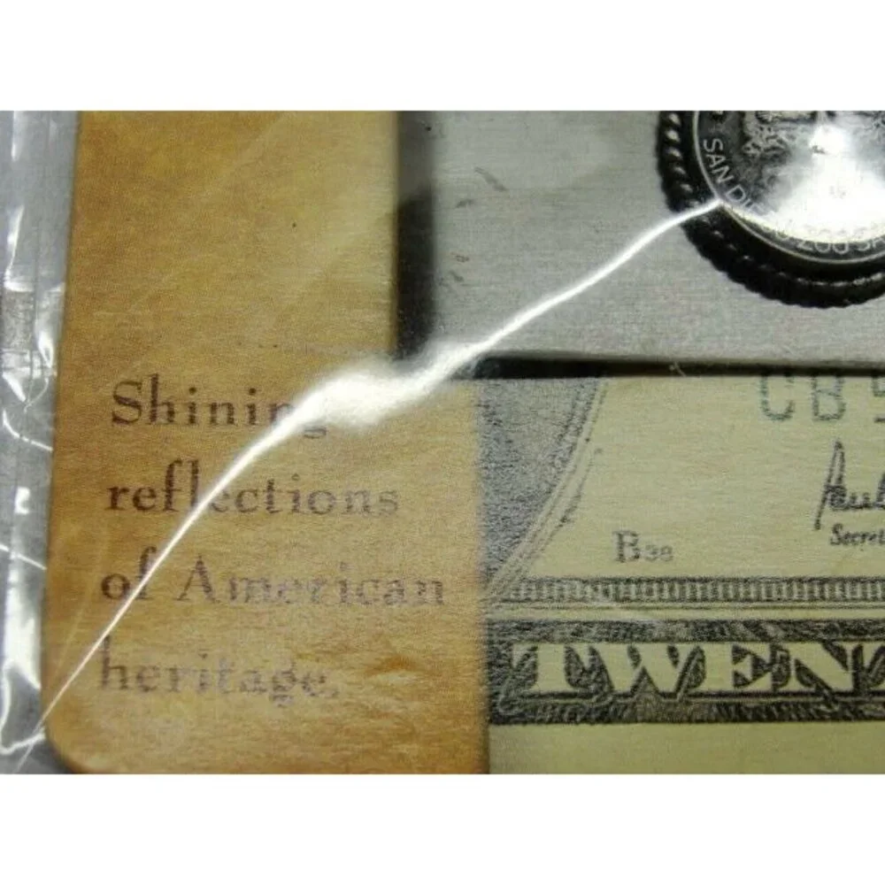 San Diego Zoo Safari Park Money Clip Stainless Steel Silver Tone NIP